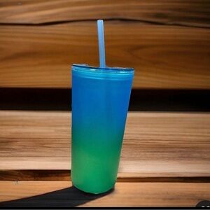 Colorful Tumbler with Straw‎ | Reusable Cup | Iced Coffee |